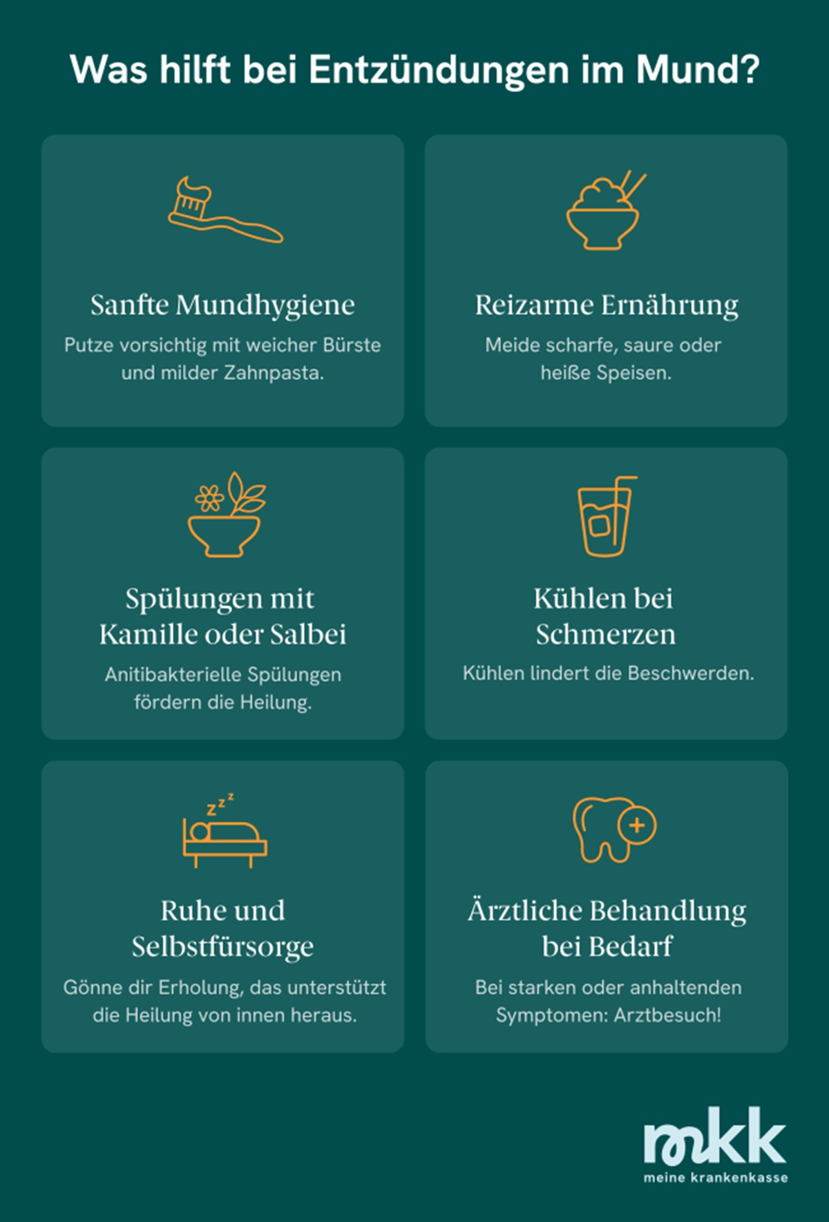 Diese Ma&szlig;nahmen helfen gegen Entz&uuml;ndungen im Mund wie Stomatitis.