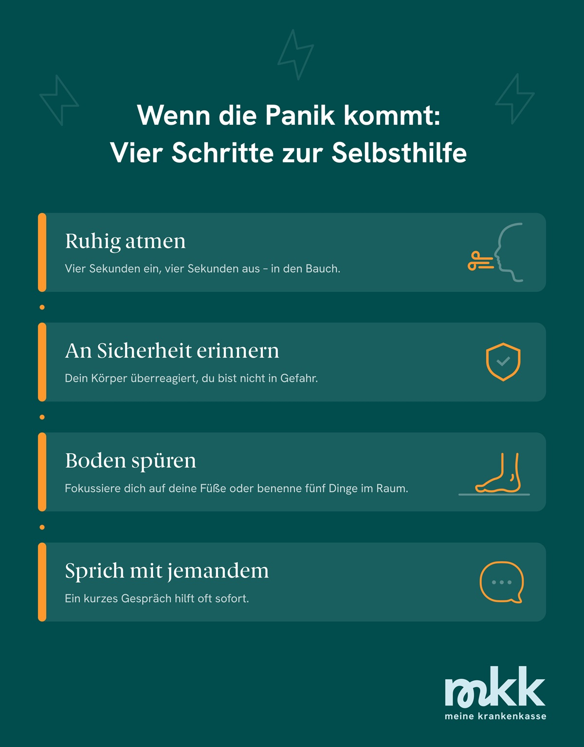 Vier Tipps zur Selbsthilfe bei Panikattacken