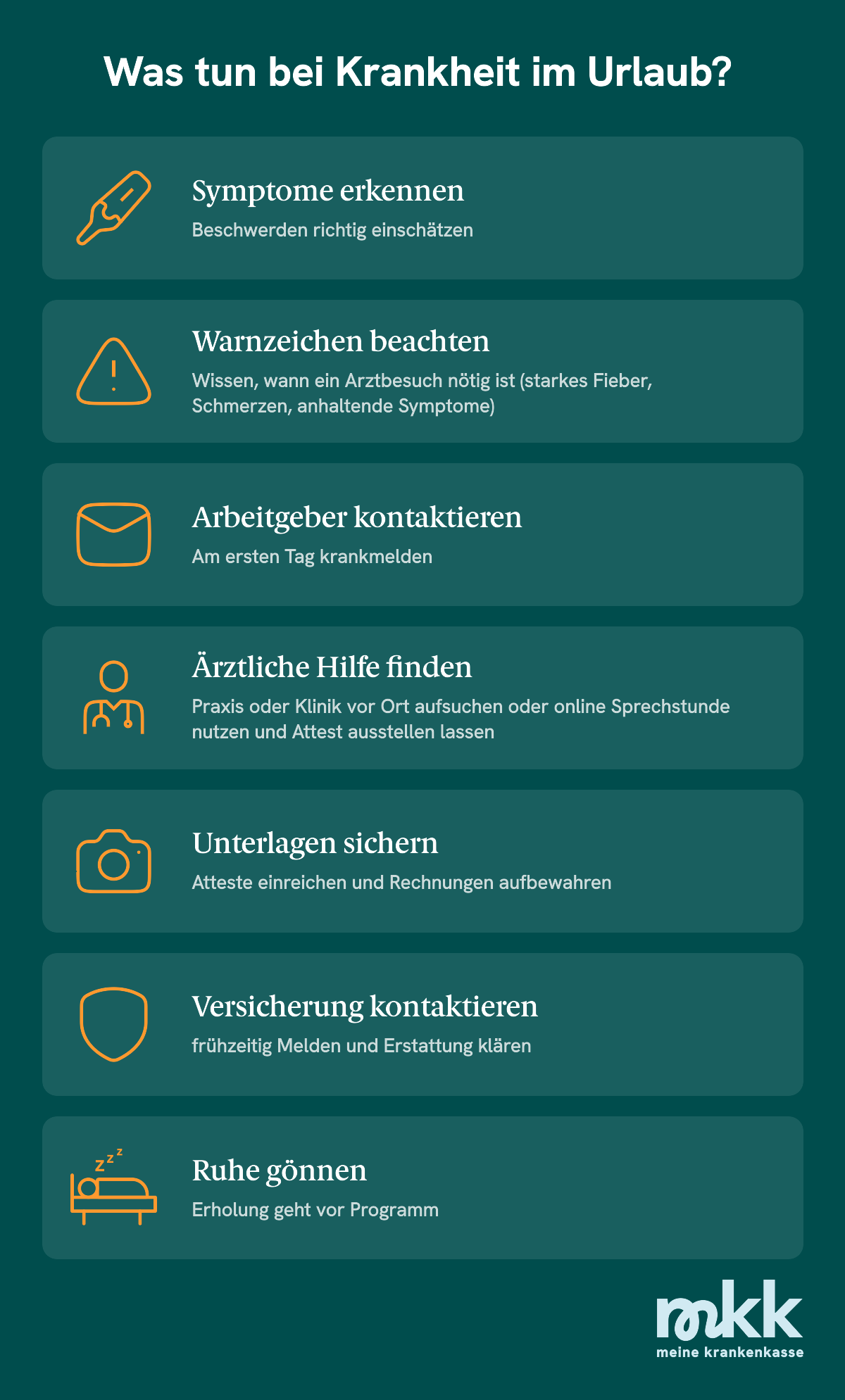 7 Tipps, was du bei Krankheit im Urlaub tun solltest.