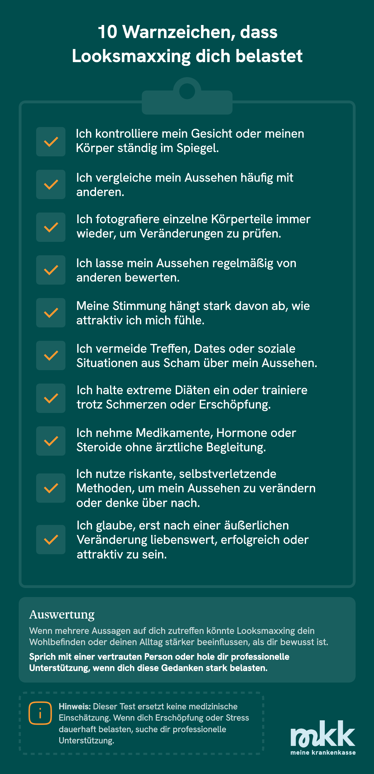10 Warnzeichen, dass Looksmaxxing dich belastet
