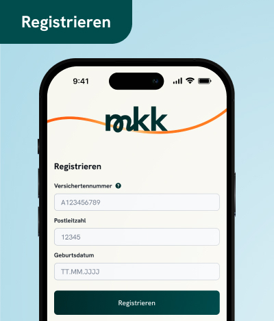 Screenshot der mkk App