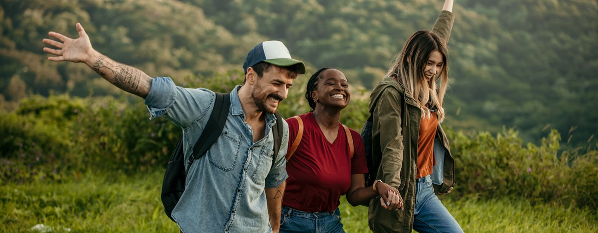 Wandergruppe in den Bergen